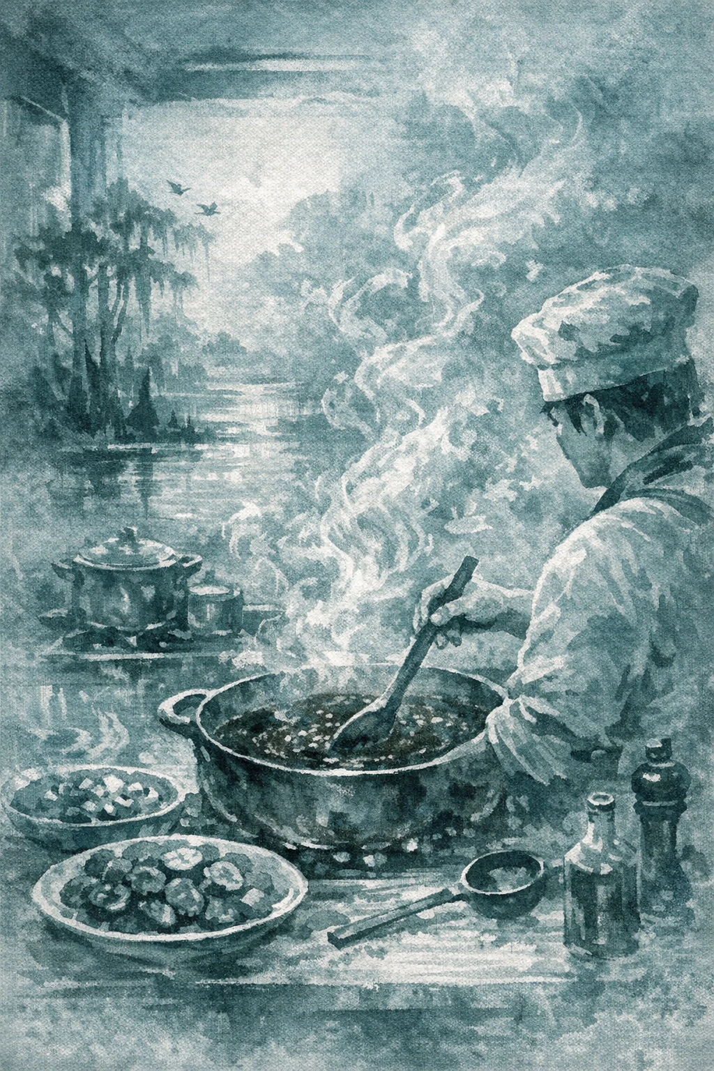 Cajun Gumbo with Andouille and Dark Roux