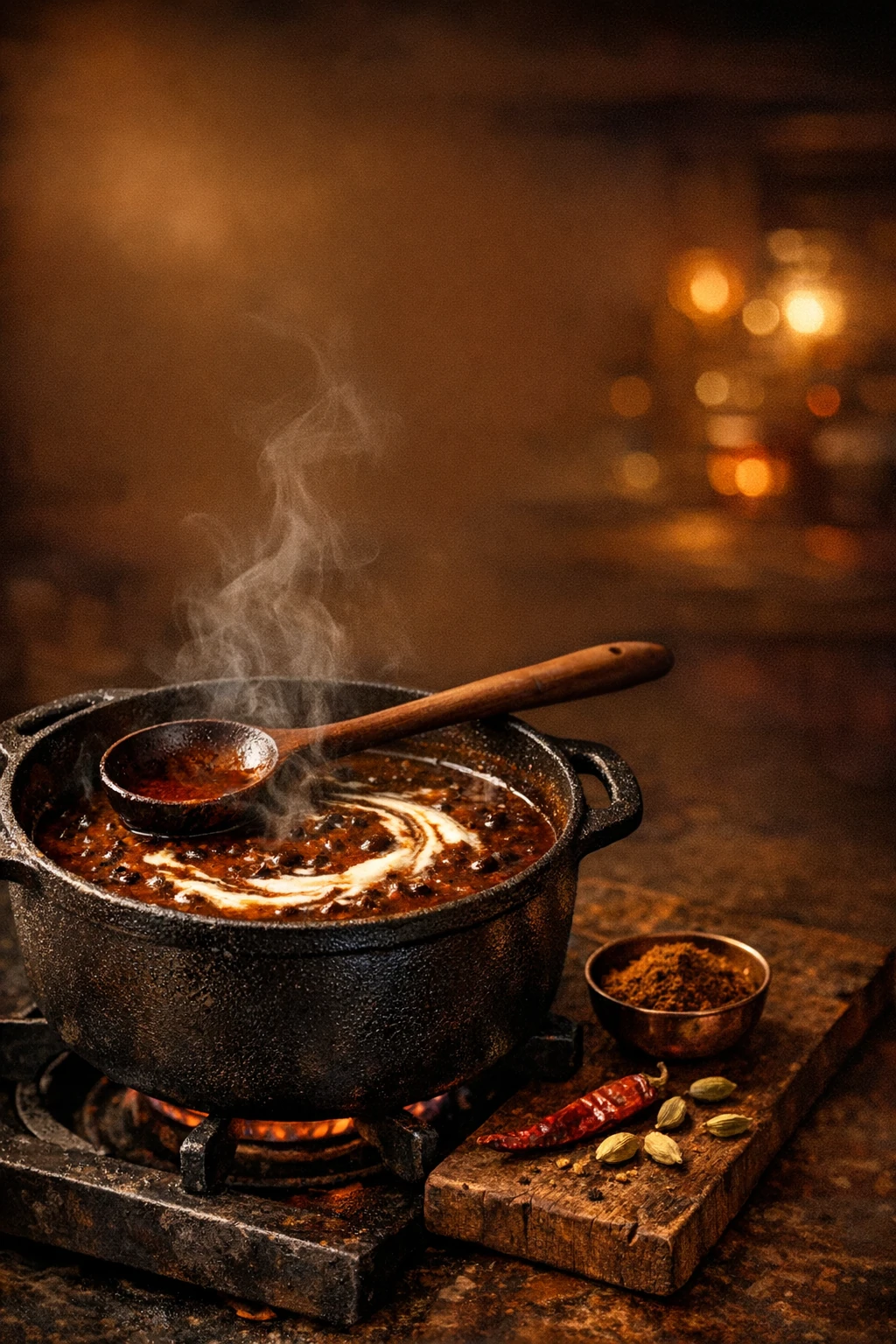 Dal Makhani: Overnight Slow-Cooked Black Lentils in Velvet Spiced Gravy