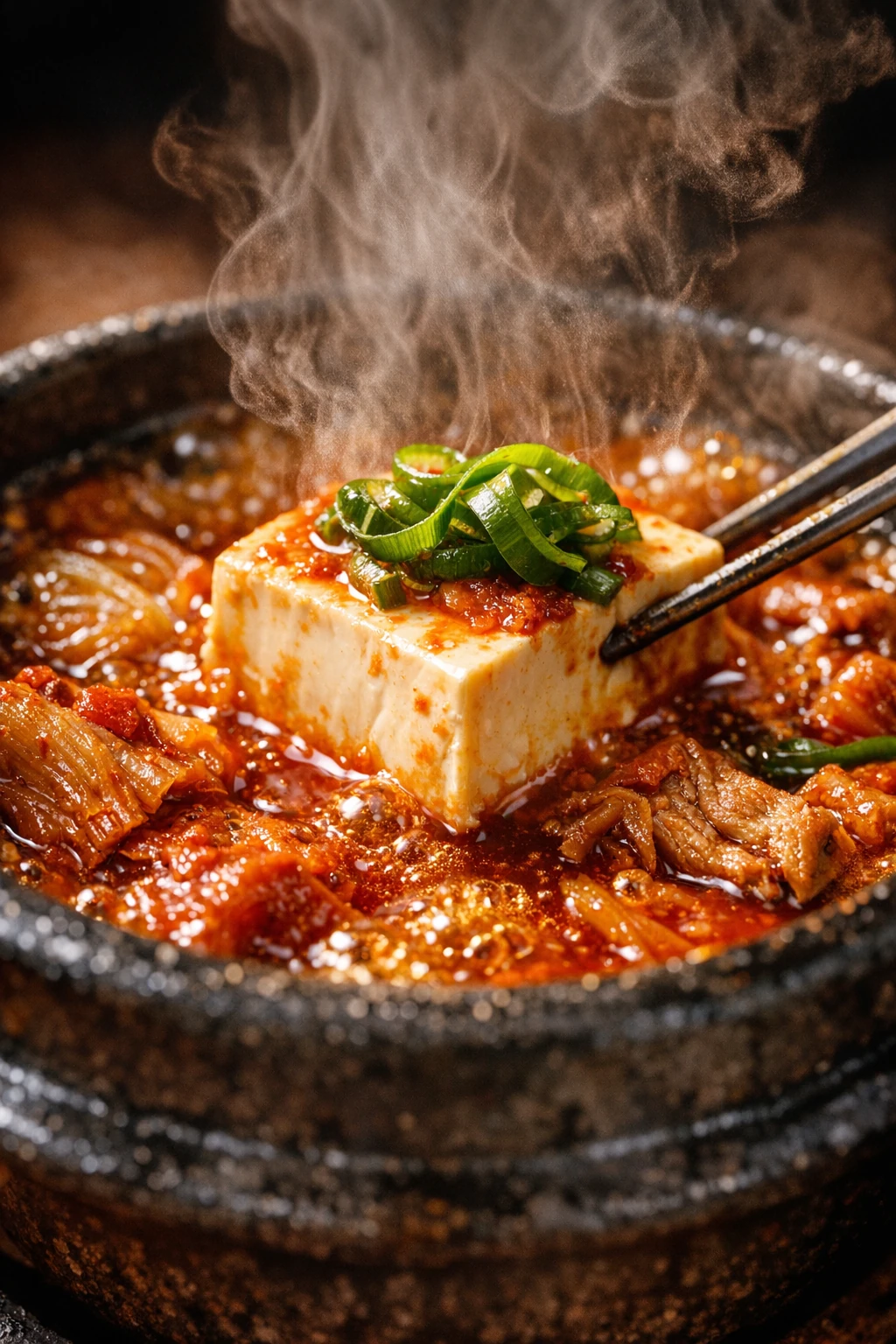 High-Protein Kimchi Jjigae with Aged Kimchi and Silken Tofu