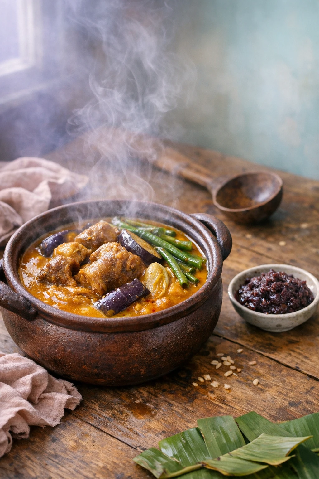 Kare-Kare: Oxtail Peanut Stew with Sauteed Bagoong