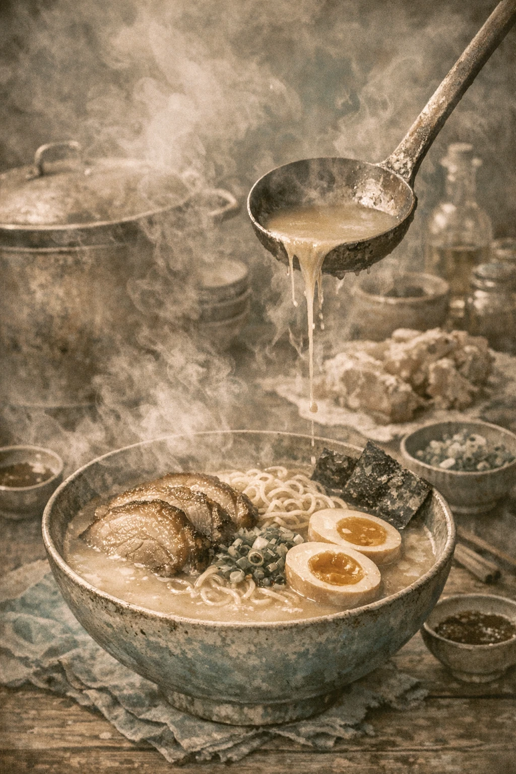 Restaurant-Quality Tonkotsu Ramen from Scratch