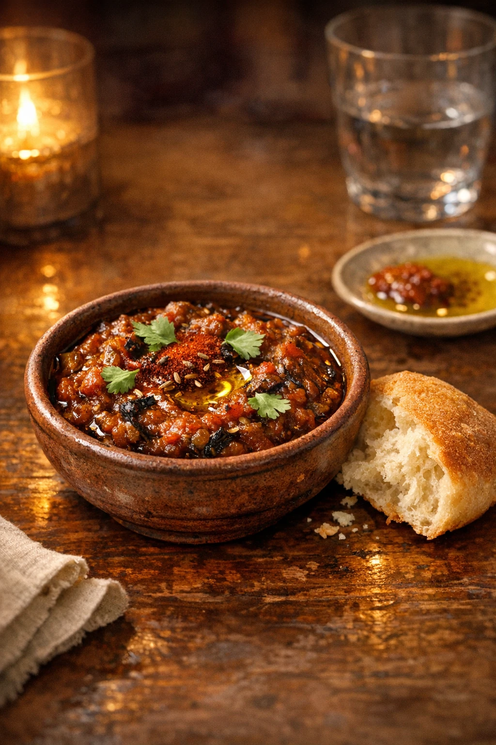 Zaalouk: Smoky Charred Eggplant and Tomato Spread