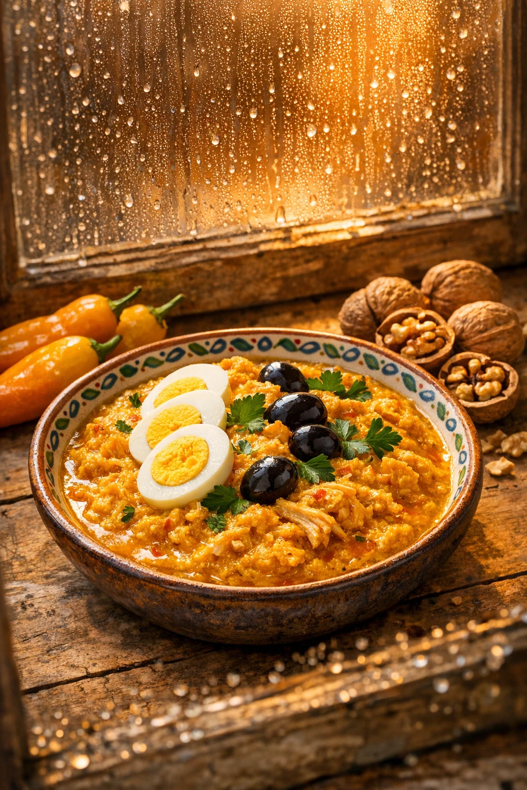 Aji de Gallina: Creamy Walnut-Pepper Chicken with Golden Aji Amarillo