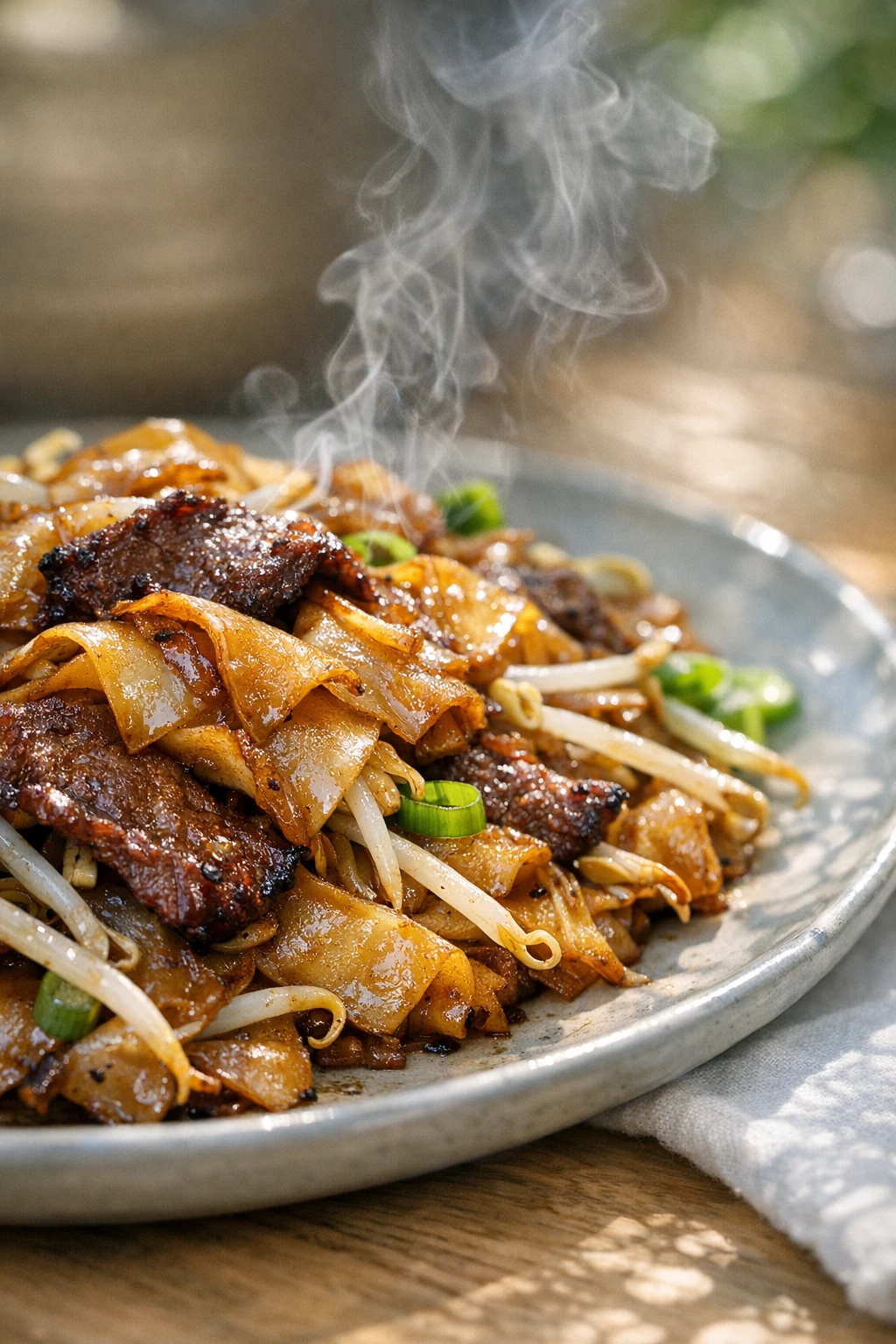 Beef Chow Fun: Smoky Wok-Charred Rice Noodles