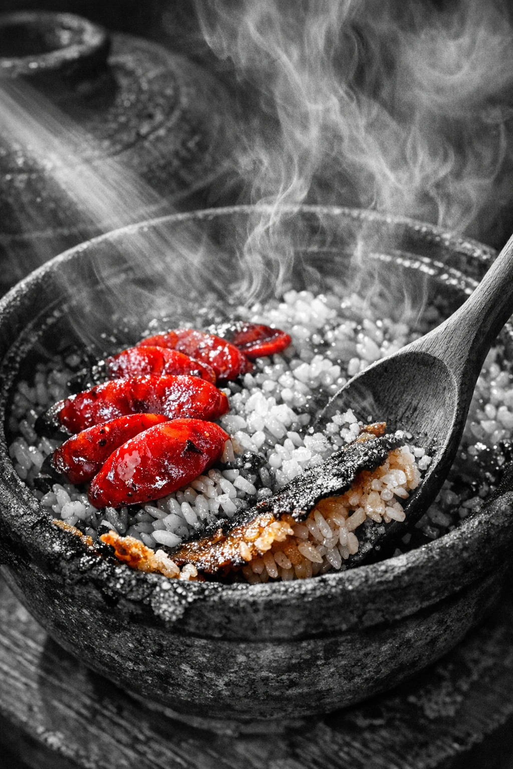 Bo Zai Fan: Claypot Rice with Lap Cheong and Crackling Crust