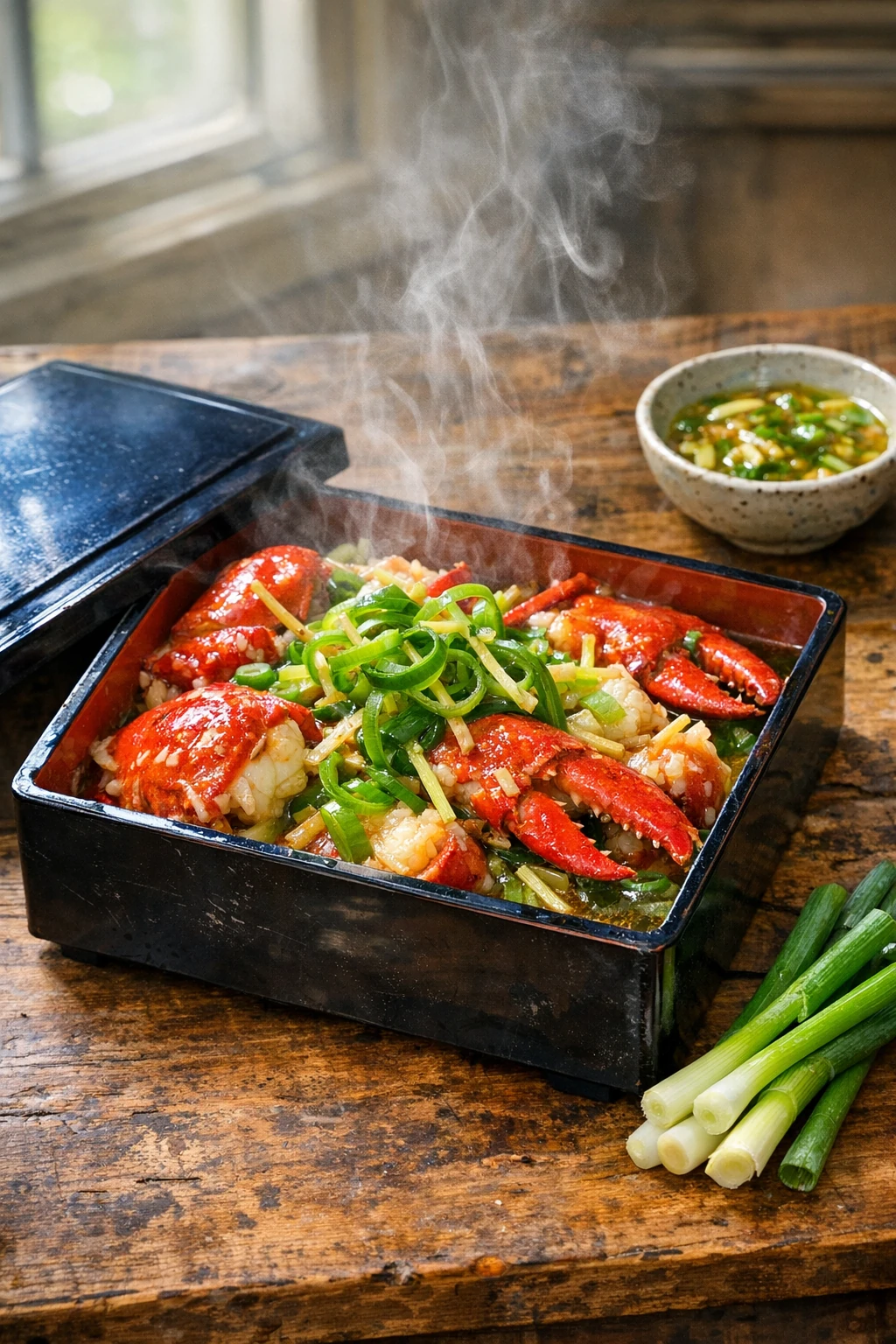 Cantonese Ginger Scallion Lobster: Wok-Style Bento