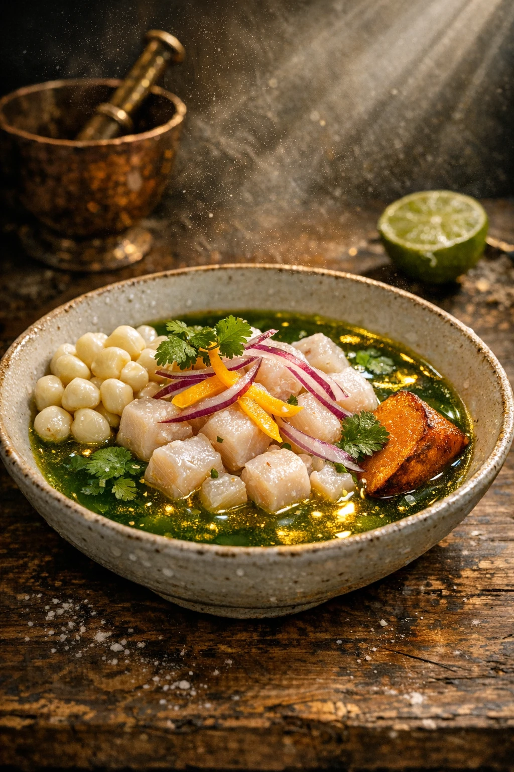 Ceviche Clasico with Leche de Tigre