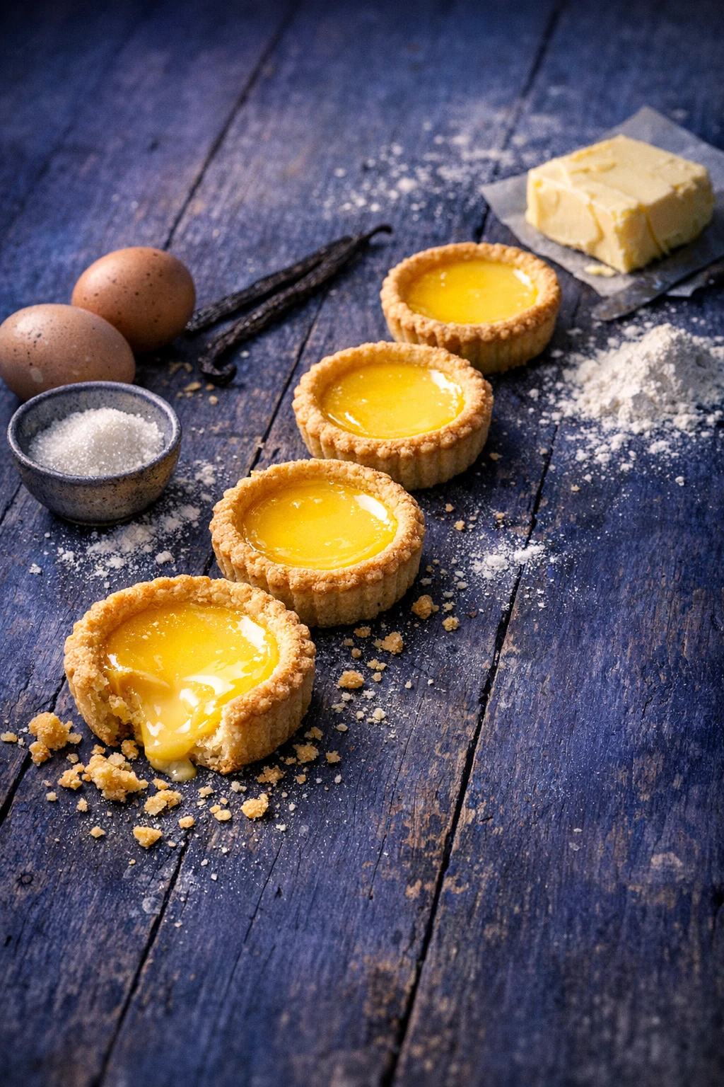 Dan Tat - Hong Kong Bakery-Style Egg Tarts with Buttery Cookie Crust