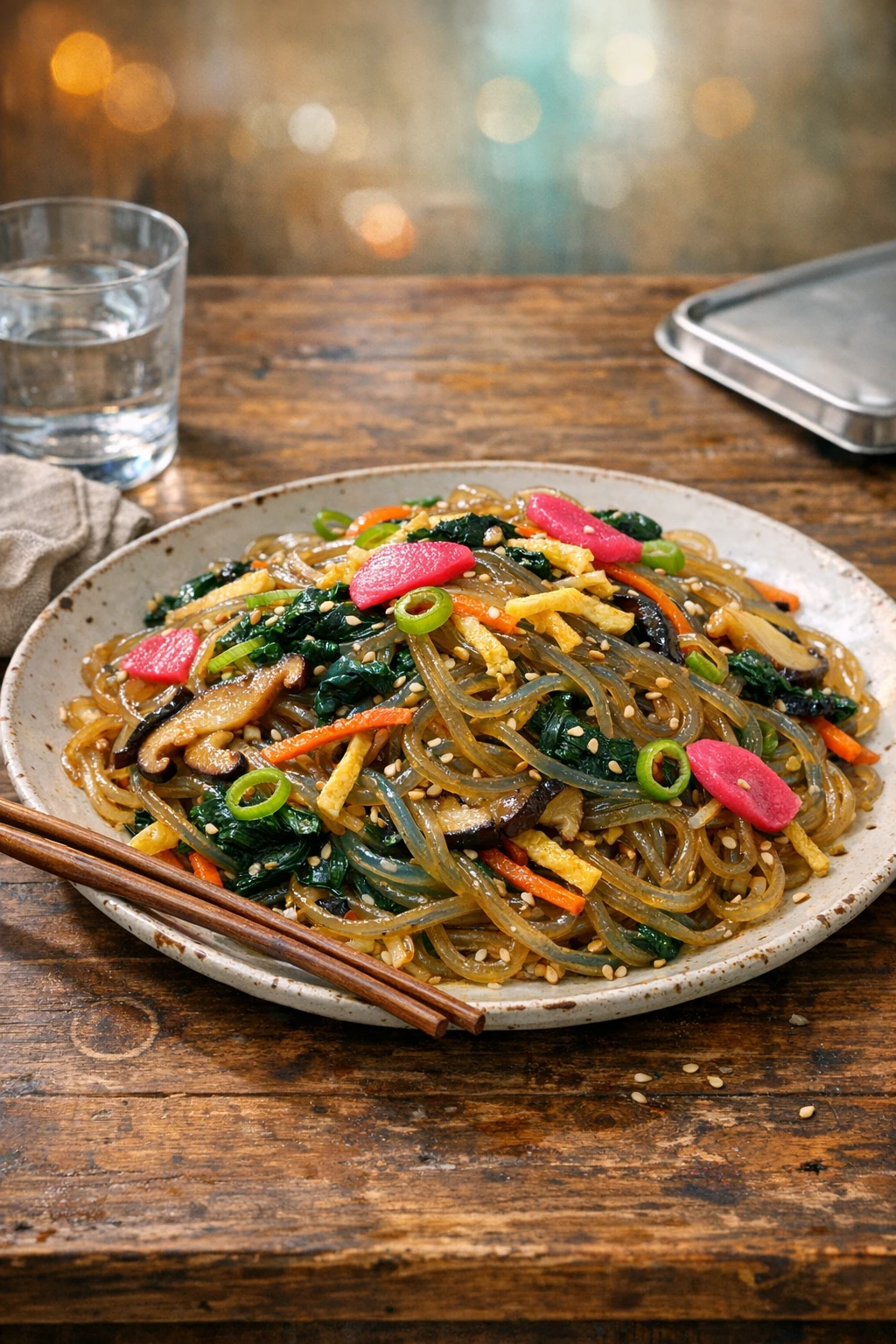 Japchae Banchan: Korean Glass Noodles for Lunchboxes