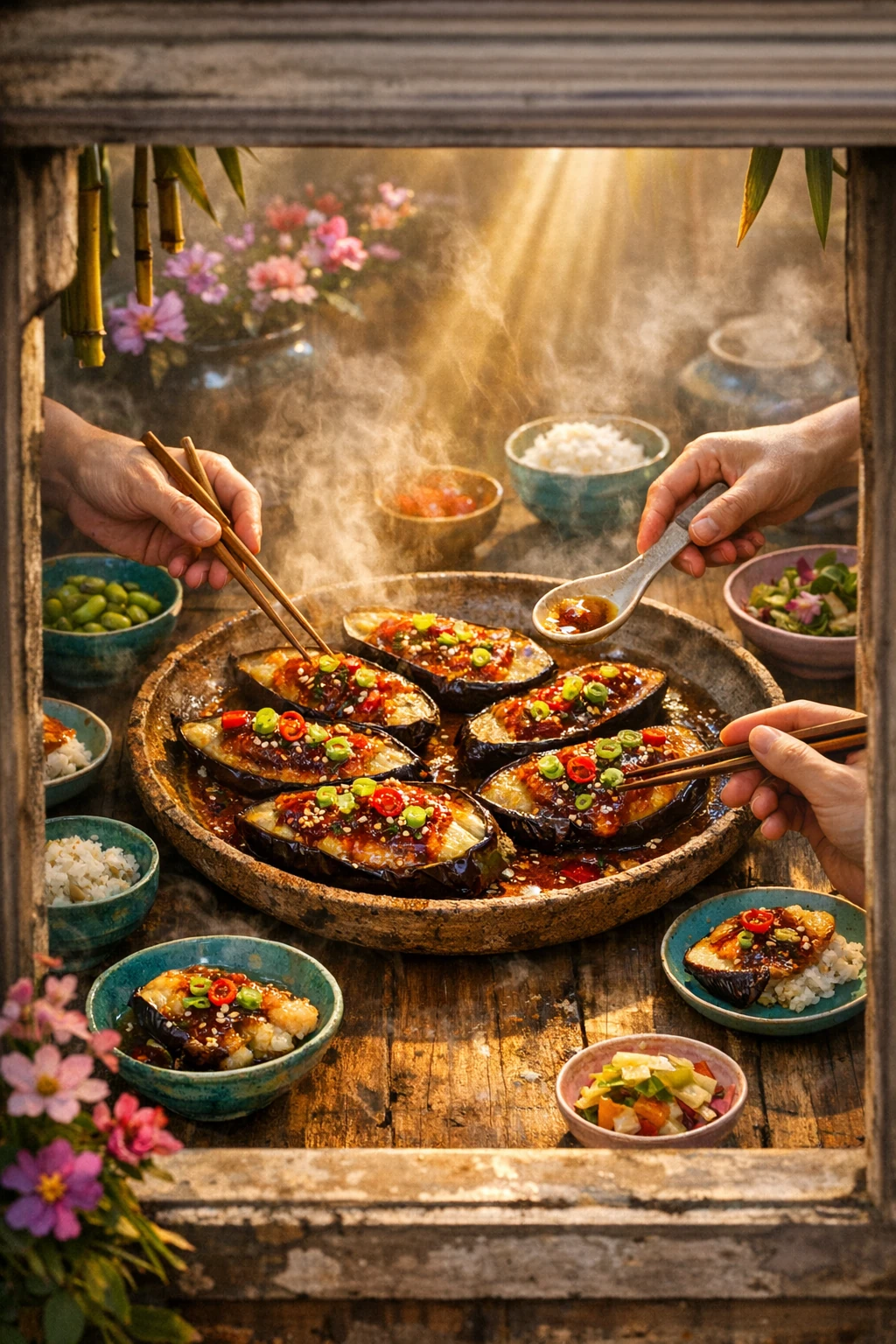 Nasu Dengaku: Miso-Glazed Steamed Eggplant for Spring