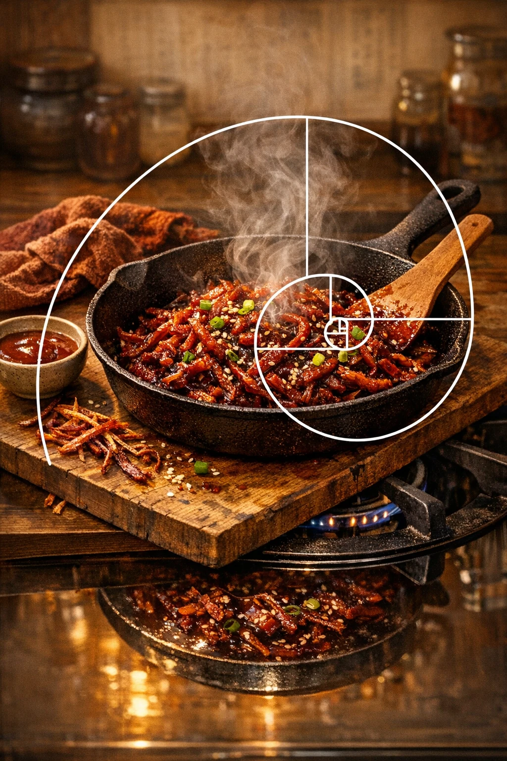 Ojingeochae Bokkeum: Sweet-Spicy Dried Squid Stir-Fry