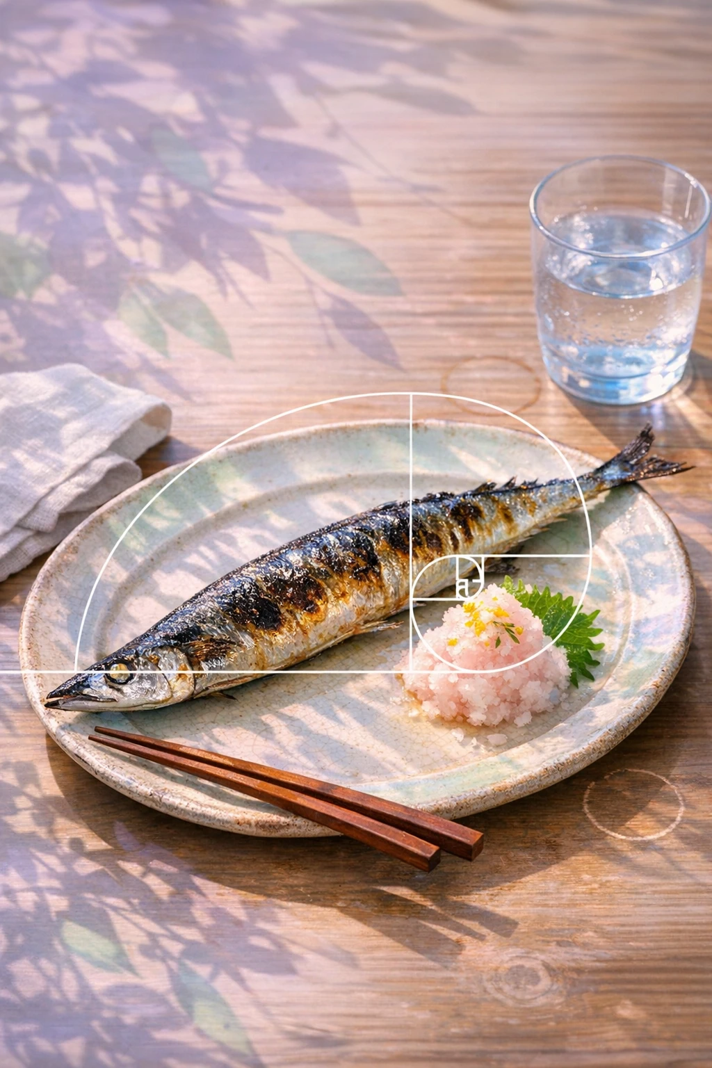 Sanma Shioyaki: Salt-Grilled Pacific Saury with Spring Daikon