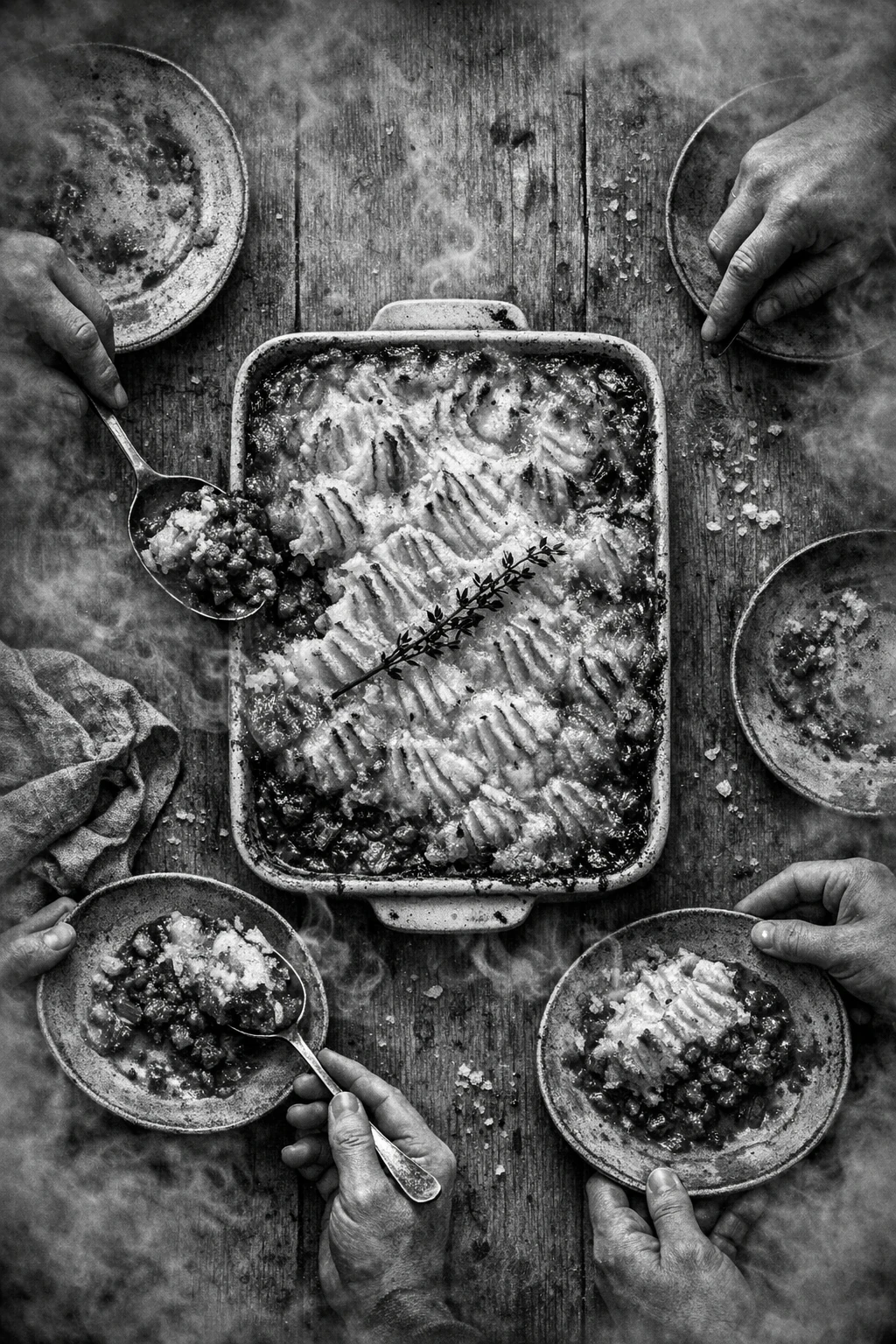 Shepherd's Pie with Lamb and Cheddar Mash