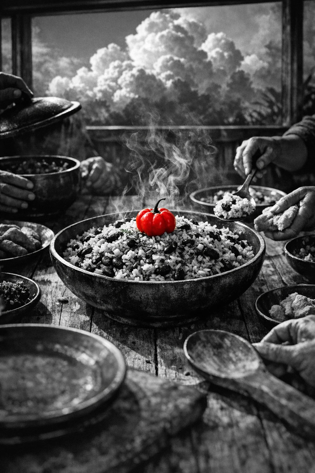 Smoked Rice and Peas: Coconut-Kidney Bean Jamaican Classic