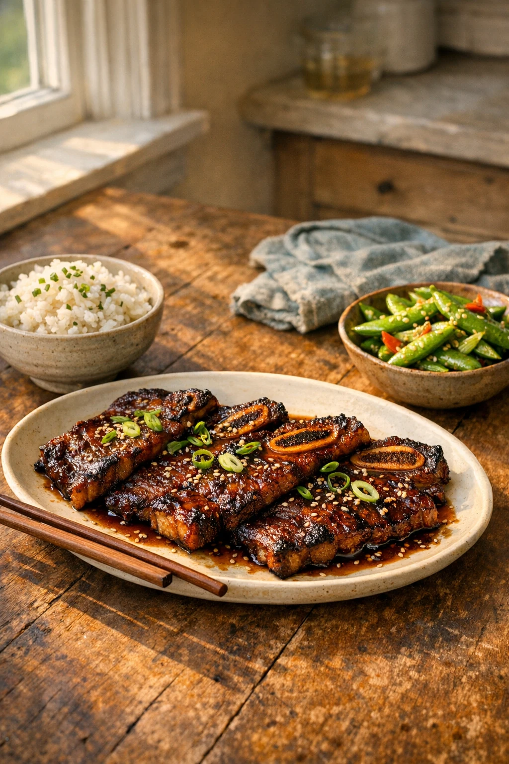 Yangnyeom Galbi: Spring-Glazed Korean Short Ribs for Two Couples